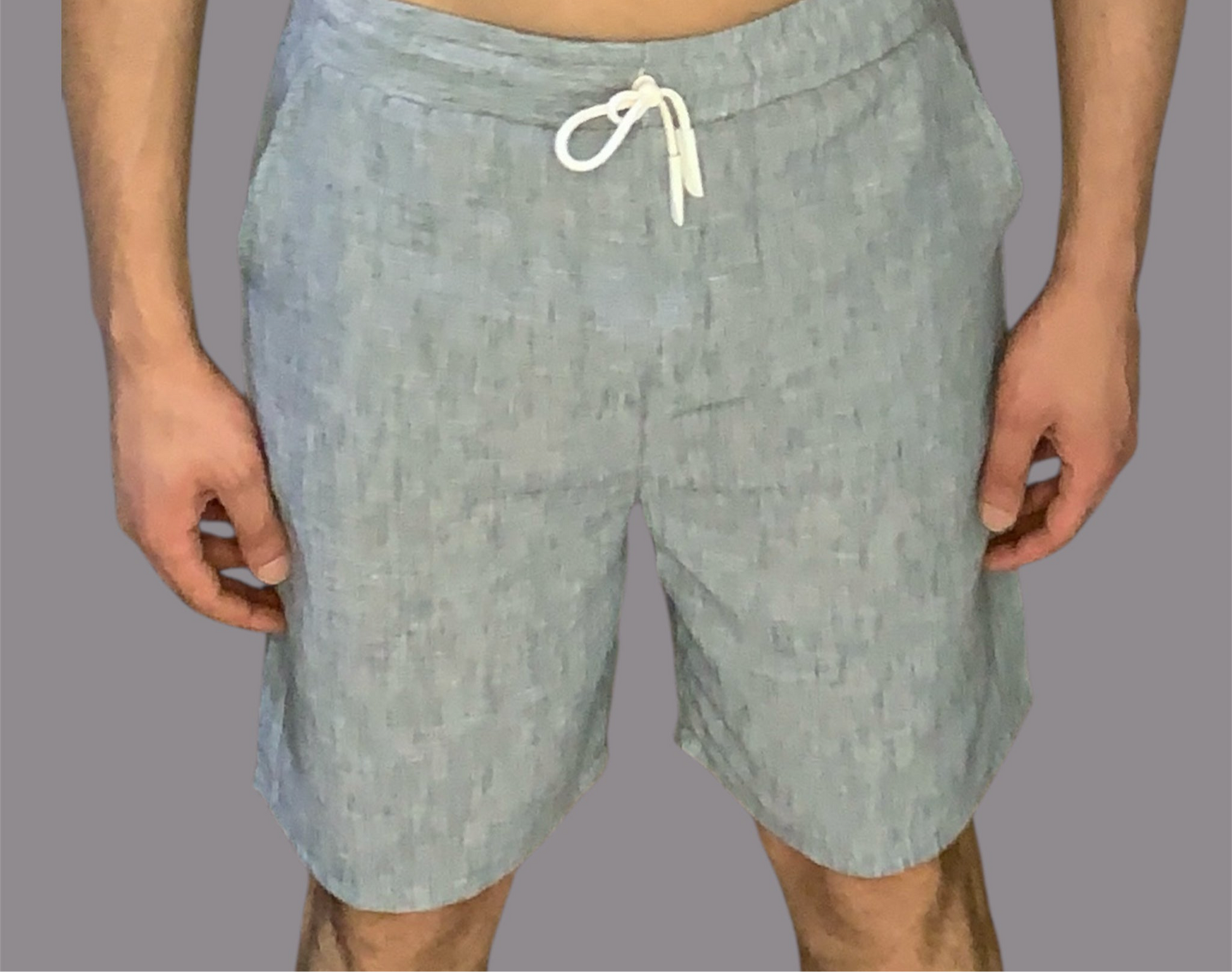 Gray Shorts 100% Linen