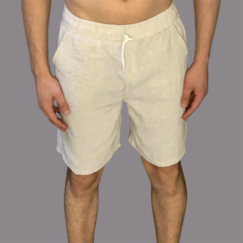 Beige Shorts 100% Linen