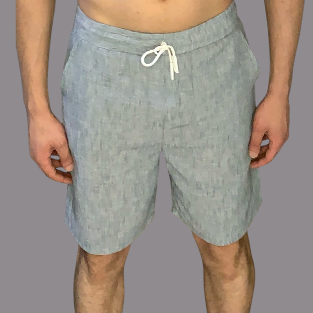 Gray Shorts 100% Linen