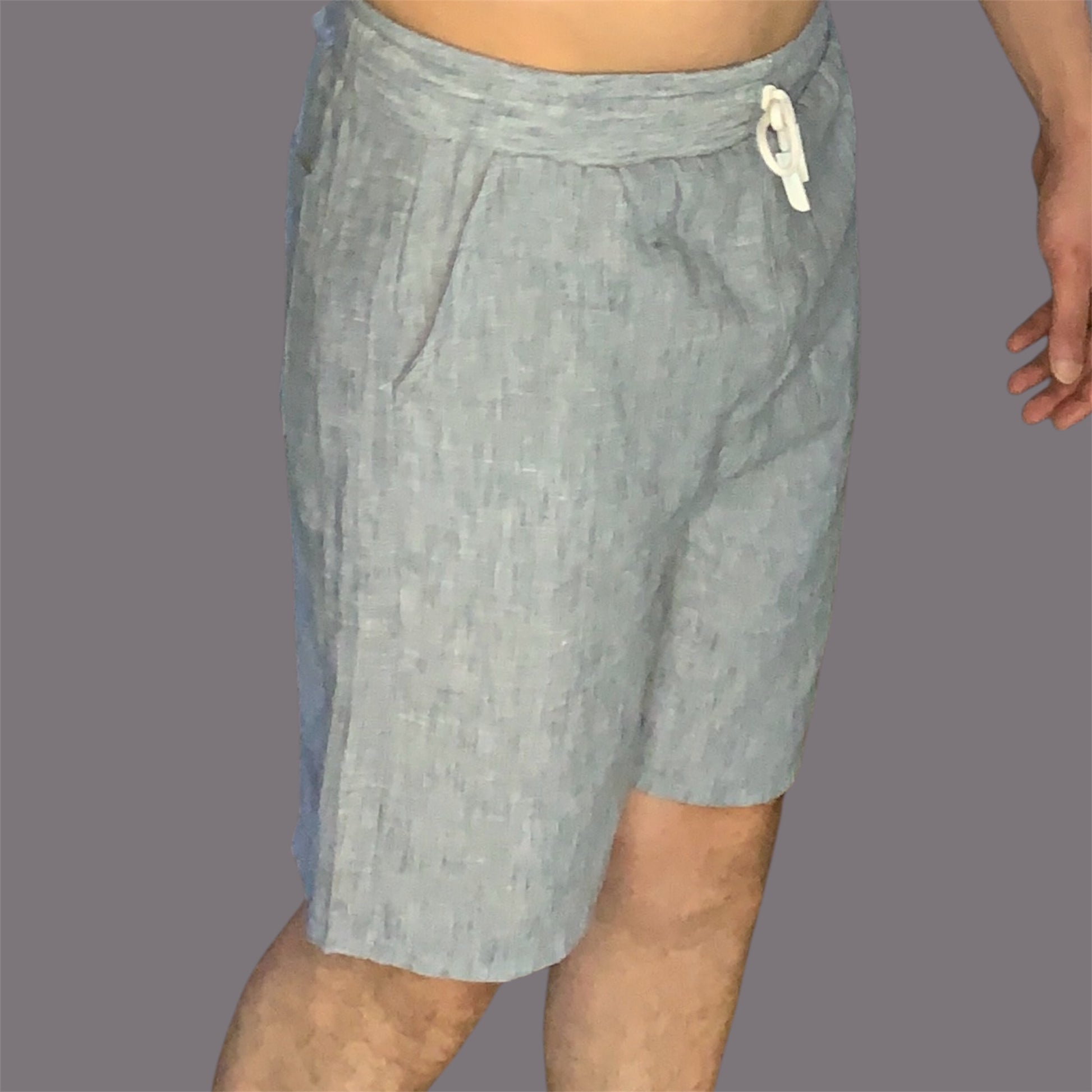 Gray Shorts 100% Linen